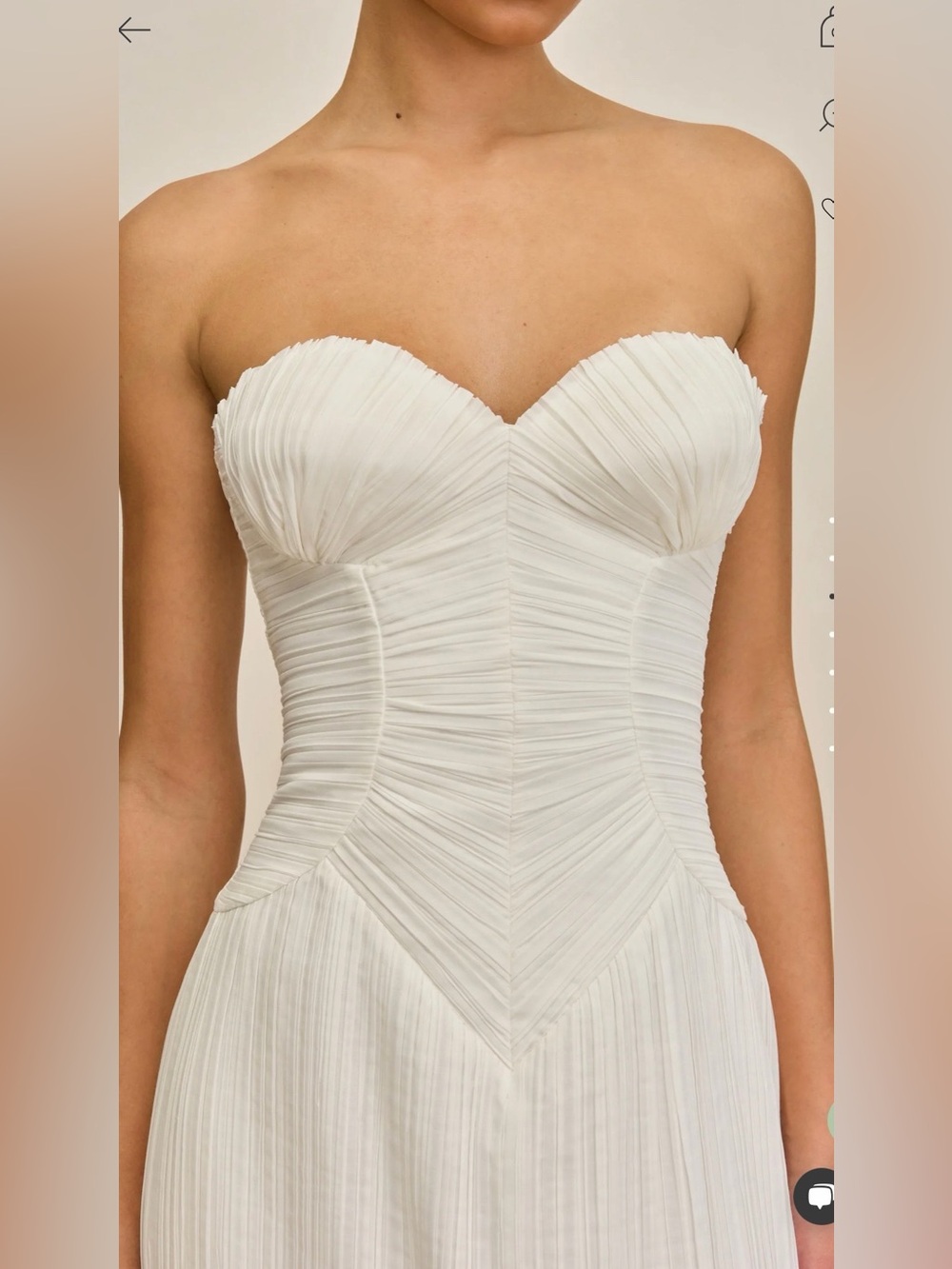 cult gaia Ashika Gown White - Picture 6 of 7